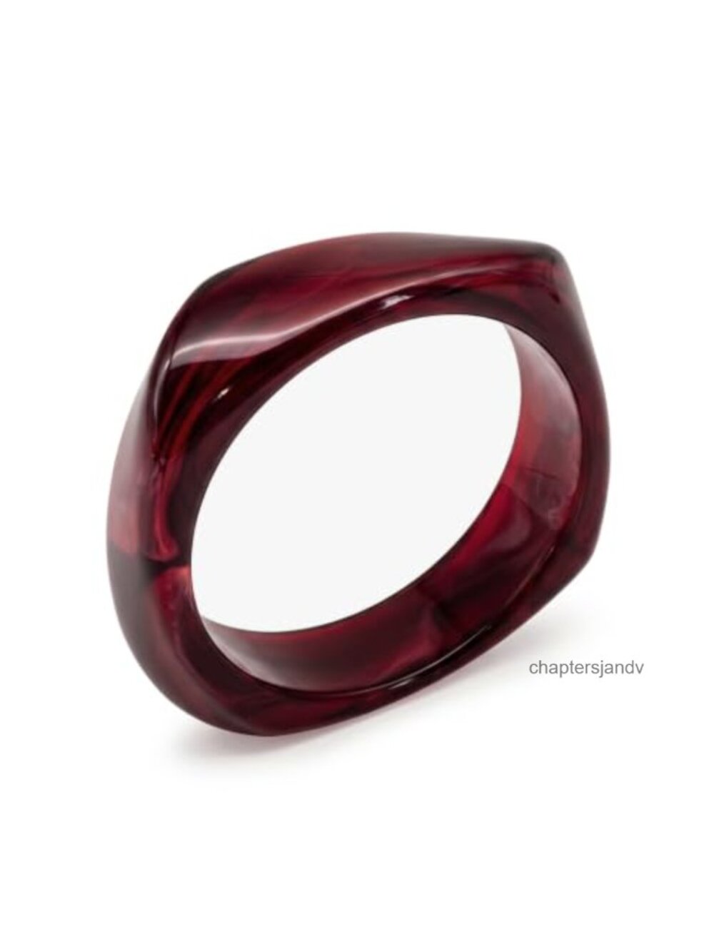 Acrylic Chunky Bangle Bracelet Women Irregular Resin Geometric Wide